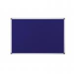 Bi-Office Maya Fire Retardant Blue Felt Noticeboard Aluminium Frame 2400x1200mm - SA2101170 46005BS