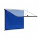 Bi-Office Enclore Blue Felt Lockable Noticeboard Display Case 6 x A4 700x653mm - VT340107150 46047BS