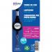 This photo features a pack of 10 Avery UK name badges with lanyards. Each black lanyard measures 40 x 1cm and comes with a 60cm reel. The name badges are perfect for conferences, events, and work purposes.
