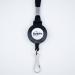 Avery Lanyard Black 40 x 1cm with 60cm Reel (Pack 10) - 4830 46057AV
