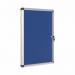 Bi-Office Enclore Blue Felt Lockble Noticeboard Display Case 4 x A4 500x674mm - VT610107150 46061BS