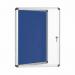 Bi-Office Enclore Blue Felt Lockble Noticeboard Display Case 4 x A4 500x674mm - VT610107150 46061BS