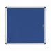 Bi-Office Enclore Blue Felt Lockable Noticeboard Display Case 6 x A4 720x670mm - VT620107150 46068BS