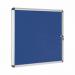 Bi-Office Enclore Blue Felt Lockable Noticeboard Display Case 6 x A4 720x670mm - VT620107150 46068BS