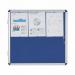 Bi-Office Enclore Blue Felt Lockable Noticeboard Display Case 6 x A4 720x670mm - VT620107150 46068BS