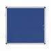 Bi-Office Enclore Blue Felt Lockable Noticeboard Display Case 6 x A4 720x670mm - VT620107150 46068BS