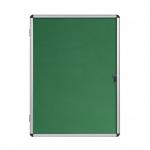 Bi-Office Enclore Green Felt Lockable Noticeboard Display Case 9 x A4 720x981mm - VT630102150 46075BS