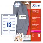 This photograph showcases a pack of Avery UK multipurpose labels. The labels are self-adhesive with a dimension of 75 x 40 mm and are made of laser acetate silk material. The pack contains 240 labels on 20 sheets.