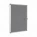 Bi-Office Enclore Grey Felt Lockable Noticeboard Display Case 9 x A4 720x981mm - VT630103150 46082BS