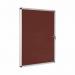 Bi-Office Enclore Burgundy Felt Lockable Noticeboard Display Case 9 x A4 720x981mm - VT630106150 46096BS