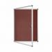 Bi-Office Enclore Burgundy Felt Lockable Noticeboard Display Case 9 x A4 720x981mm - VT630106150 46096BS