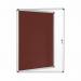 Bi-Office Enclore Burgundy Felt Lockable Noticeboard Display Case 9 x A4 720x981mm - VT630106150 46096BS