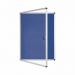 Bi-Office Enclore Blue Felt Lockable Noticeboard Display Case 9 x A4 720x981mm - VT630107150 46103BS