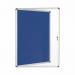 Bi-Office Enclore Blue Felt Lockable Noticeboard Display Case 9 x A4 720x981mm - VT630107150 46103BS