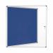 Bi-Office Enclore Blue Felt Lockable Noticeboard Display Case 12 x A4 940x981mm - VT660107150 46110BS