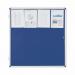 Bi-Office Enclore Blue Felt Lockable Noticeboard Display Case 12 x A4 940x981mm - VT660107150 46110BS