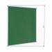 Bi-Office Enclore Green Felt Lockable Noticeboard Display Case 20 x A4 1160x1288mm - VT740102150 46117BS