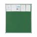 Bi-Office Enclore Green Felt Lockable Noticeboard Display Case 20 x A4 1160x1288mm - VT740102150 46117BS