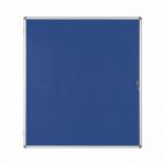 Bi-Office Enclore Blue Felt Lockable Noticeboard Display Case 20 x A4 1160x1288mm - VT740107150 46131BS