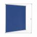 Bi-Office Enclore Blue Felt Lockable Noticeboard Display Case 20 x A4 1160x1288mm - VT740107150 46131BS