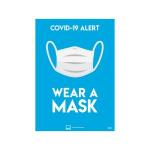 Avery Covid19 Self-Adhesive Poster Wear a Mask A4 297x210mm (Pack 2) 46148AV