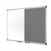 Bi-Office Maya Combination Board Grey FeltNon Magnetic Whiteboard Aluminium Frame 900x600mm - XA0320170 46159BS