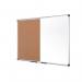 Bi-Office Maya Combination Board CorkNon Magnetic Whiteboard Aluminium Frame 1800x1200mm - XA2702170 46222BS