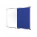 Bi-Office Maya Combination Board Blue FeltMagnetic Whiteboard Aluminium Frame 1800x1200mm 46250BS