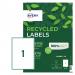 Avery Laser Recycled Address Label 199.6x289.1mm 1 Per A4 Sheet White (Pack 15 Labels) LR7167-15 46372AV