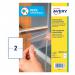 Avery Antimicrobial Film Label Permanent 199.6x143.5mm 2 Per A4 Sheet Clear (Pack 20 Labels) 46414AV