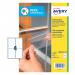 Avery Antimicrobial Film Label Permanent 139mmx99.1mm 4 Per A4 Sheet Clear (Pack 40 Labels) 46421AV