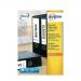 Avery Lever Arch Labels Inkjet 200x60mm White 4 Labels per Sheet (Pack 40 Labels) - J8171-10 46435AV