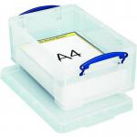 Really Useful Plastic Storage Box 9 Litre Clear - 9CCB 46836RU