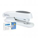 Rapesco Germ-Savvy Antibacterial ECO Sting Ray Half Strip Stapler Pack 1000 x 246 mm Staples Soft White - 1483 - 1483 46913RA