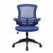 Nautilus Designs Luna Designer High Back Mesh Blue Task Operator Office Chair With Folding Arms and Black Shell - BCM/L1302/BL 46976NA