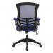 Nautilus Designs Luna Designer High Back Mesh Blue Task Operator Office Chair With Folding Arms and Black Shell - BCML1302BL 46976NA