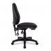 Nautilus Designs Java 200 Medium Back Twin Lever Fabric Operator Office Chair Without Arms Black - BCFP505BK 46990NA