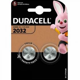 Duracell Lithium Coin Batteries 3V 2032 (Pack 2) - DL2032B2 46995AA