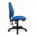 Nautilus Designs Java 200 Medium Back Twin Lever Fabric Operator Office Chair Without Arms Blue - BCF/P505/BL 46997NA