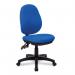 Nautilus Designs Java 200 Medium Back Twin Lever Fabric Operator Office Chair Without Arms Blue - BCFP505BL 46997NA