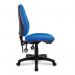 Nautilus Designs Java 200 Medium Back Twin Lever Fabric Operator Office Chair Without Arms Blue - BCFP505BL 46997NA