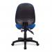 Nautilus Designs Java 200 Medium Back Twin Lever Fabric Operator Office Chair Without Arms Blue - BCFP505BL 46997NA