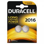 Duracell Lithium Coin Batteries 3V CR2016 (Pack 2) - DL2016B2 47002AA