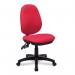 Nautilus Designs Java 200 Medium Back Twin Lever Fabric Operator Office Chair Without Arms Red - BCFP505RD 47004NA