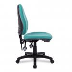 Nautilus Designs Java 200 Medium Back Twin Lever Fabric Operator Office Chair Without Arms Green - BCF/P505/GN 47011NA