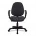 Nautilus Designs Java 200 Medium Back Twin Lever Fabric Operator Office Chair With Fixed Arms Black - BCFP505BKA 47018NA