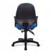 Nautilus Designs Java 200 Medium Back Twin Lever Fabric Operator Office Chair With Fixed Arms Blue - BCF/P505/BL/A 47025NA