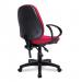 Nautilus Designs Java 200 Medium Back Twin Lever Fabric Operator Office Chair With Fixed Arms Red - BCF/P505/RD/A 47032NA