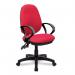 Nautilus Designs Java 200 Medium Back Twin Lever Fabric Operator Office Chair With Fixed Arms Red - BCFP505RDA 47032NA