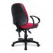 Nautilus Designs Java 200 Medium Back Twin Lever Fabric Operator Office Chair With Fixed Arms Red - BCFP505RDA 47032NA